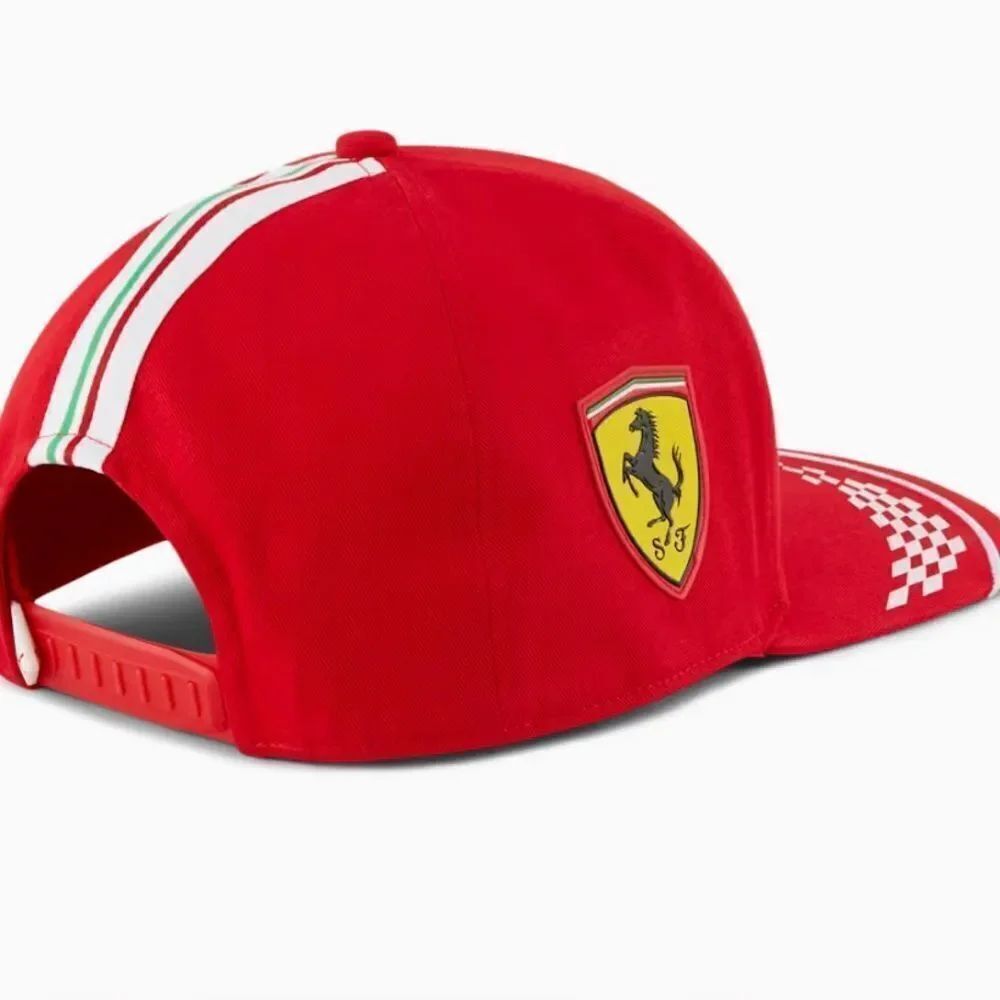 Puma Sf X Joshua Vides Flat Briim Athletic Casual hat baseball hat Ferrari logo